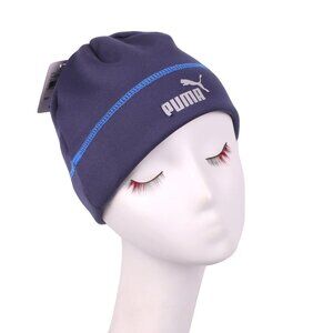 PUMA Youth Winter Toque Hat Beanie - Navy Blue Junior Kids Size
